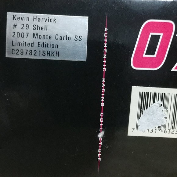 SOLD!!!KEVIN HARVICK #29 Shell Pennzoil 2007 Monte Carlo SS 1:24 NASCAR Diecast - Picture 10 of 12